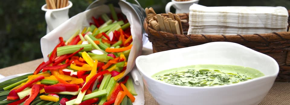 Crudités with Green Goddess Dip