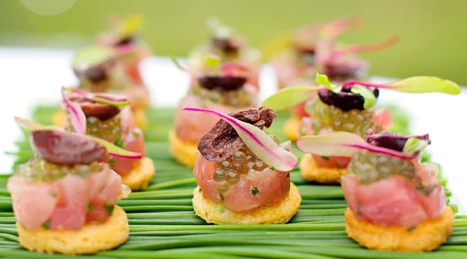 Yellowfin Tuna Tartare Canapés