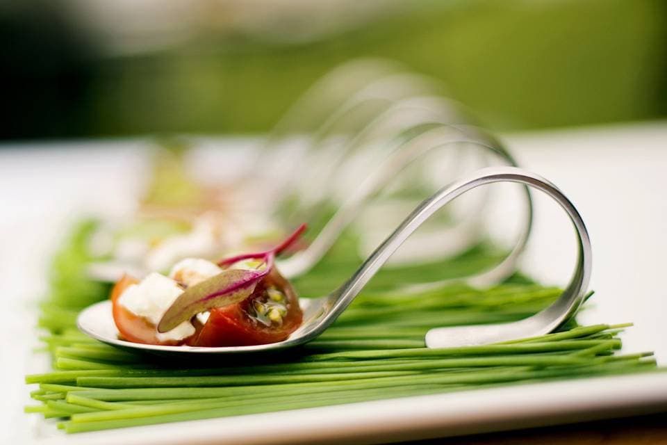 Heirloom Tomato & Mozzarella Tasting Spoon